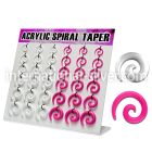 dmxp7 tapers acrylic body jewelry ear lobe