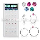 dnrm14 nose hoop silver 925 nose