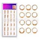 dnsm101 fake illusion body jewelry silver 925 septum