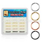 dnsm45 seamless segment rings silver 925 helix