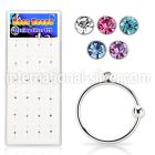 dnsm9 nose hoop silver 925 nose