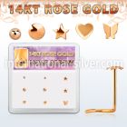 drsc19 l shape nose studs gold nose