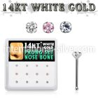 dwnb10 box w 14kt white gold nose screw w prong set 2mm mix czs