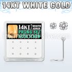 dwsc11 l shape nose studs gold nose