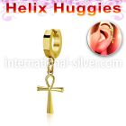 ehg769 stainless steel huggie piercing