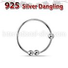 fns07 fake illusion hoops silver 925 nose