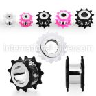 fpor tunnels gauges surgical steel 316l ear lobe