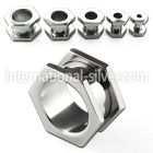 fqpg tunnels gauges surgical steel 316l ear lobe