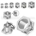 fqpg tunnels gauges surgical steel 316l ear lobe