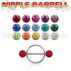 frnpe6 straight barbells surgical steel 316l nipple