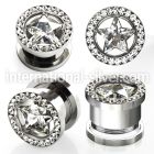 fszc tunnels gauges surgical steel 316l ear lobe