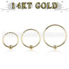 g14hob nose hoop gold helix