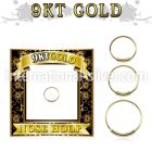 g9end gold seamless and segment rings nose piercing