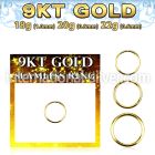 g9sel22 9 karat yellow gold ring hoop 22g