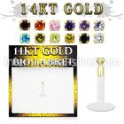 gbizms labrets lip rings gold helix