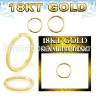 ggsel20 18 karat yellow gold seamless hoop ring 20g