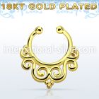 gpsepd7 fake illusion body jewelry silver 925 septum