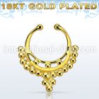 gpsepd9 fake illusion body jewelry silver 925 septum