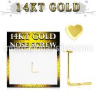 gsht l shape nose studs gold nose