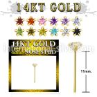 gyzsm1 bend it to fit nose studs gold nose