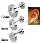 ifrd cheaters  illusion plugs and tapers surgical steel 316l ear lobe
