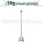 indsaw straight barbells surgical steel 316l 