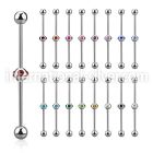 indsh12 straight barbells surgical steel 316l 