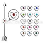 indsh22 straight barbells surgical steel 316l 