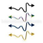 intecn5 straight barbells anodized surgical steel 316l 