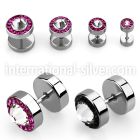 ipgcb cheaters  illusion plugs and tapers surgical steel 316l ear lobe