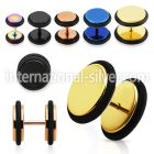 iptr cheaters  illusion plugs and tapers anodized surgical steel 316l belly button