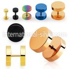 iptrd cheaters  illusion plugs and tapers anodized surgical steel 316l belly button