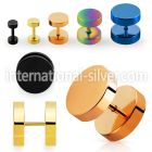 iptrd cheaters  illusion plugs and tapers anodized surgical steel 316l belly button
