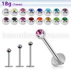 lb18jb25 surgical steel labrets helix lower lip tragus upper lip monroe piercing