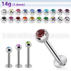 lbc4 labrets lip rings surgical steel 316l labrets chin