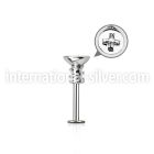 lbescw2 labrets lip rings surgical steel 316l labrets chin