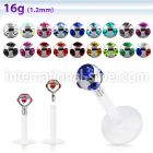 lbica labrets lip rings bioflex ptfe labrets chin