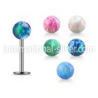 lbop4ss surgical steel labrets lower lip tragus upper lip monroe piercing