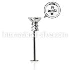 lbscw2 labrets lip rings surgical steel 316l labrets chin