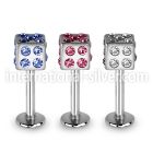 lbsdc4 labrets lip rings surgical steel 316l labrets chin