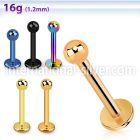 lbtb25 labrets lip rings anodized surgical steel 316l labrets chin