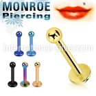 lbtbmc25 labrets lip rings anodized surgical steel 316l labrets chin