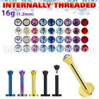 lbtc25 labrets lip rings anodized surgical steel 316l labrets chin