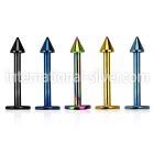 lbtcn2 labrets lip rings anodized surgical steel 316l labrets chin