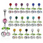mcd361 belly rings surgical steel 316l belly button