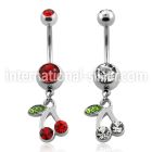 mcd447x belly rings surgical steel 316l belly button