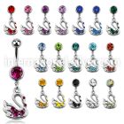 mcd472 belly rings surgical steel 316l belly button