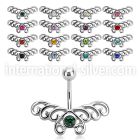 mcd493 belly rings surgical steel 316l belly button