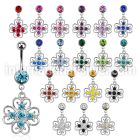 mcd500 belly rings surgical steel 316l belly button