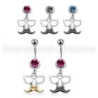 mcd507 belly rings surgical steel 316l belly button